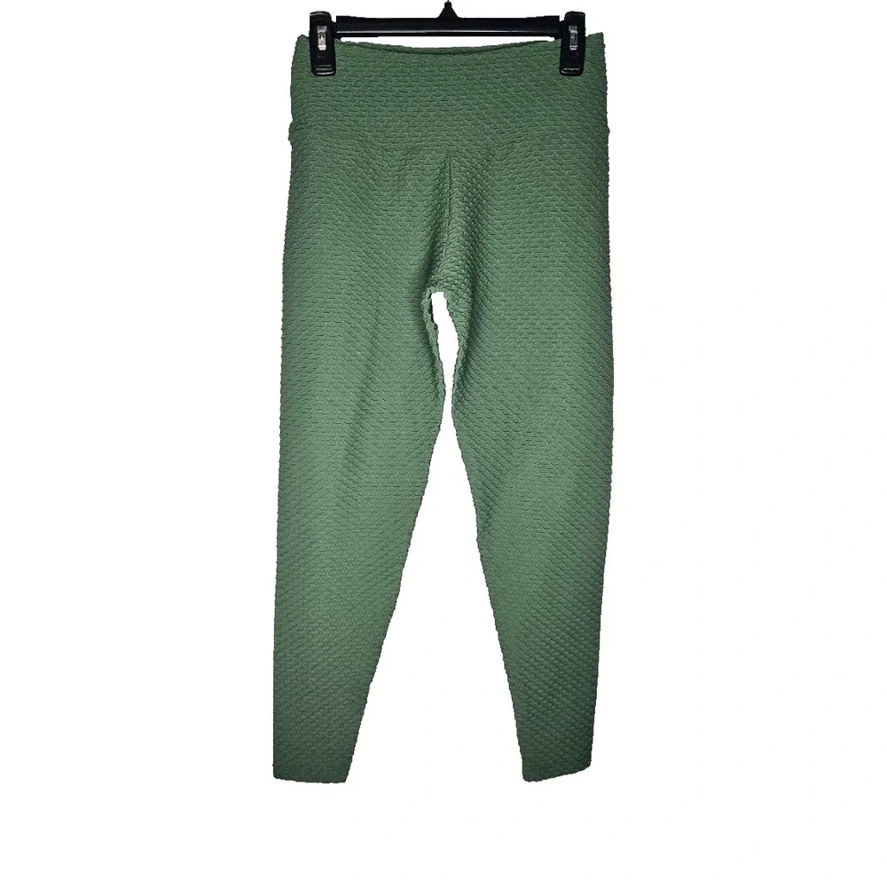 Booty by Brabants Womens Plus Green Leggings Croco Skin Brazilian Athleisure